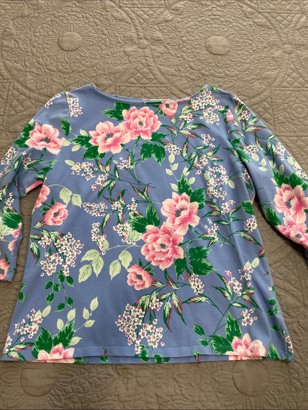 *3 for $10* Talbots Floral Tee XLP